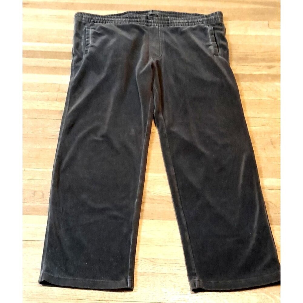 Vtg Mens Pierre Cardin Y2K Velour Comfy Casual Lounge Jogger Size Large Pants
